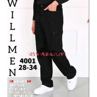 Чоловічі брюки 4001 black (28-34)