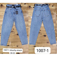 Джинси жіночі 1007-1 l.blue (28-32)