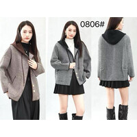 Пальто жіноче 0806 beige (one size)