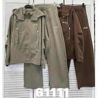Спортивний костюм жіночий 61111 khaki (one size)