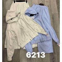 Спортивний костюм жіночий 6213 l.blue (one size)