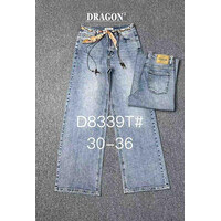 Джинси жіночі 8339 l.blue (30-36)