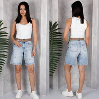 Шорты жіночі 3349-1 l.blue (25-30)