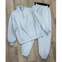 Спортивний костюм жіночий 8215 l.blue (one size)