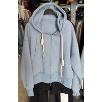 Кофта спортивна жіноча DV186 l.blue (one size)