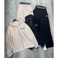 Спортивний костюм жіночий DV48 beige (M-XL)