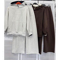 Спортивний костюм жіночий DV61 brown (one size)