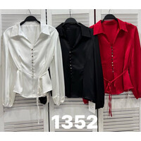Блузка жіноча 1352 black (M-L)
