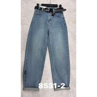 Джинси жіночі 8531-2 l.blue (26-31)