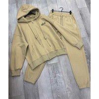 Спортивний костюм жіночий DV309 beige (S-L)