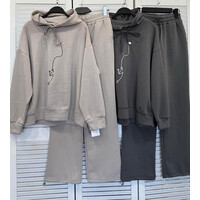 Спортивний костюм жіночий DV313 d.grey (one size)