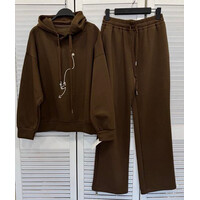 Спортивний костюм жіночий DV316 brown (one size)