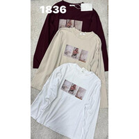 Светр жіночий 1836 wine (one size)