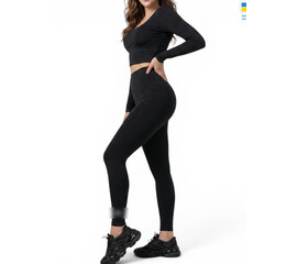 Лосины женские 5000MU батал чорний (в пачке 4 шт. р.XL-4XL)
