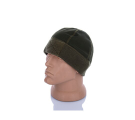 Шапка чоловіча (зима) MX07 фліс хакі (one size) флис