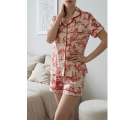 Піжама жіноча 998 red (M-2XL)