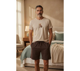 Піжама чоловіча TR18 beige (M-2XL)