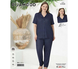 Піжама жіноча 6908 navy (3XL-6XL)