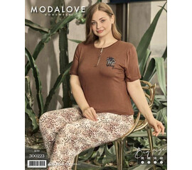 Піжама жіноча 300223 brown (3XL-6XL)