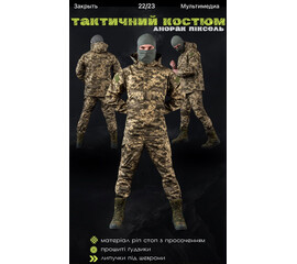 Костюм-анорак тактичний ріп-стоп піксель (46-56)