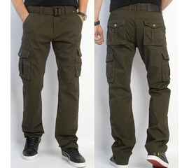 Чоловічі брюки 8813-4 khaki (30-38)