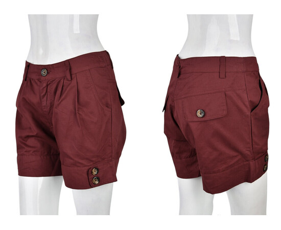 Шорты женские B0133-1 (11253) bordo (в пачке 4 шт. р.XL), изображение 3