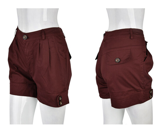 Шорты женские B0133-2 (11254) bordo (в пачке 4 шт. р.XL), изображение 3