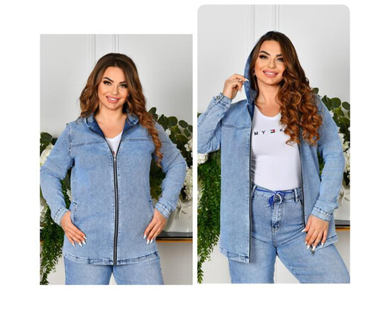 Куртка жіноча 782 l.blue (2XL-7XL)
