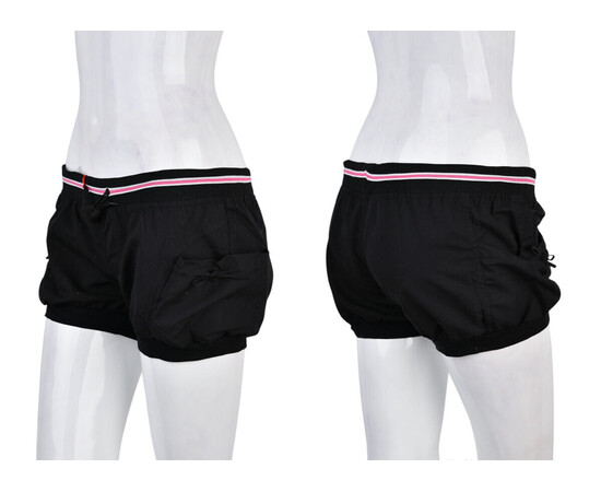 Шорты женские 7020-5 black (02019) (в пачке 8 шт. р.M-2XL), изображение 3