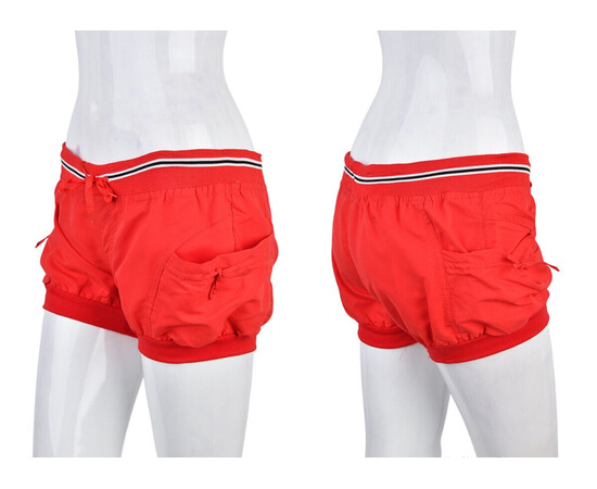 Шорты женские 7020-7 red (02019) (в пачке 8 шт. р.M-2XL), изображение 3