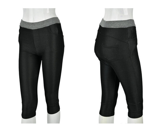 Бриджи женские B0139-1 (11305) black (в пачке 6 шт. р.One size), изображение 3