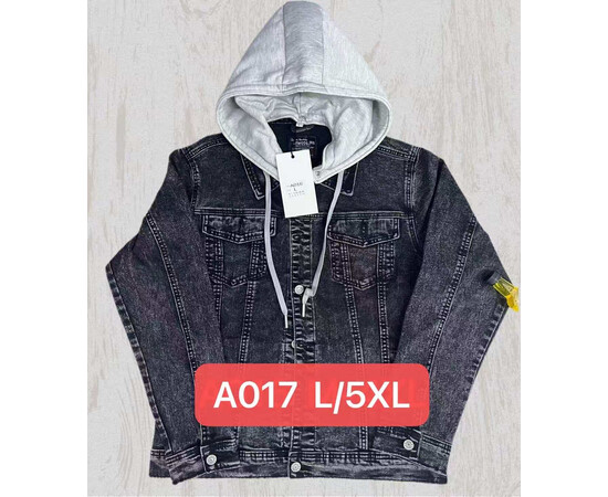 Куртка чоловіча A017 grey (L-5XL)