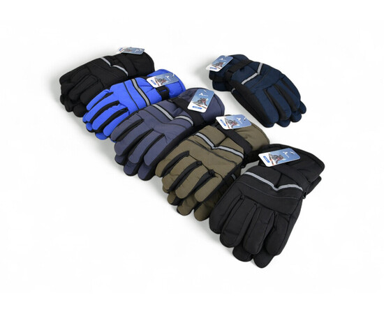 Перчатки дитячі флис (зима) 906L mix (в пачці 168 шт. р.7-9)