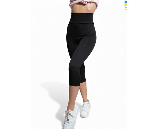 Капри женские 50350 чорний (в пачке 4 шт. р.2XL-5XL)