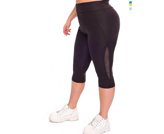 Капри женские 50413 чорний (в пачке 4 шт. р.XL-4XL)