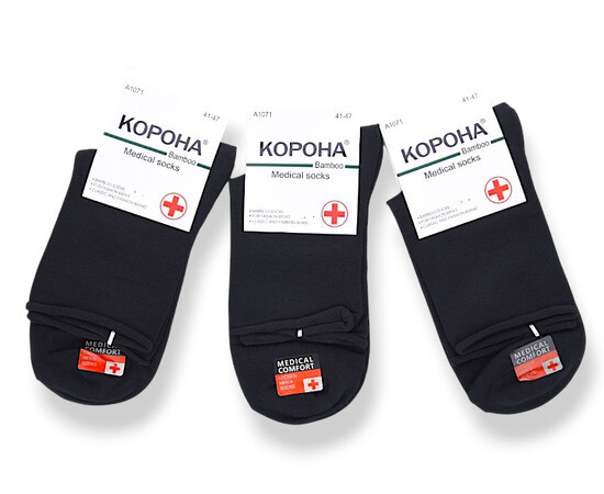 Шкарпетки чоловічі A1071-3 black (41-47)