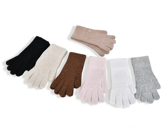 Перчатки женские (зима) 2406 mix (в пачке 12 шт. р.One size)