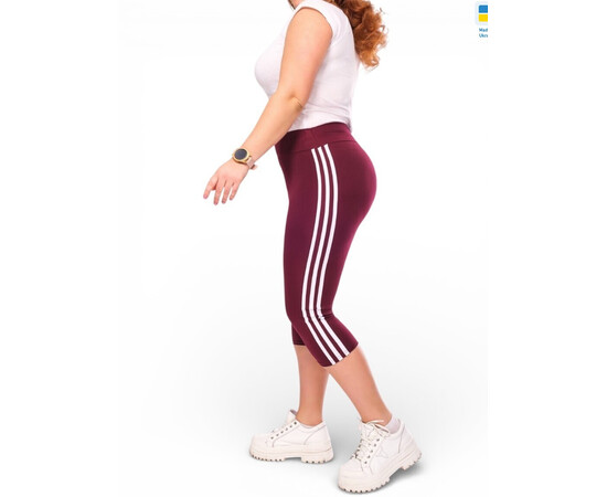 Капри женские 0066 бордо (в пачке 4 шт. р.2XL-5XL)