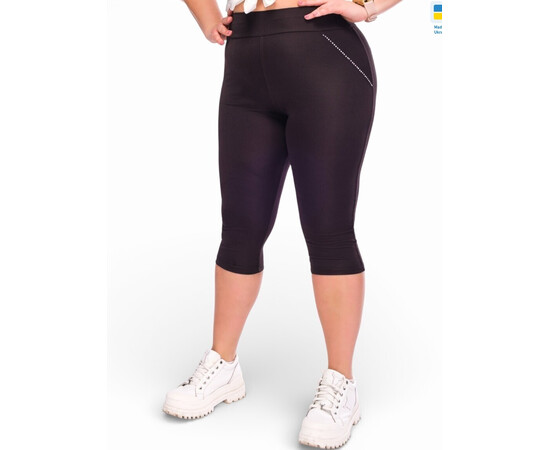 Капри женские 050215 чорний (в пачке 4 шт. р.2XL-5XL)