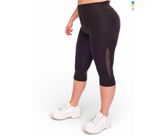Капри женские 050413 чорний (в пачке 4 шт. р.2XL-5XL)