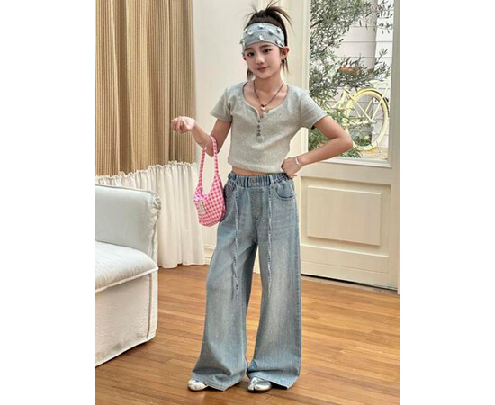 Джинси дитячі 9079 l.blue (120-170)