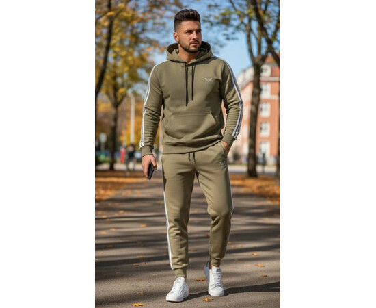 Спортивний костюм чоловічий DL643 khaki (46-54)