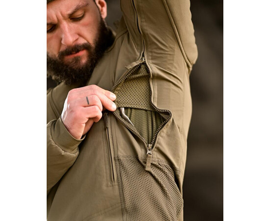 Куртка-анорак тактична вітрозахисна хакі (M-3XL), зображення 2