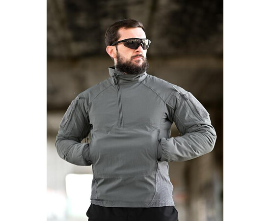 Куртка-анорак тактична вітрозахисна т-сірий (S-2XL)