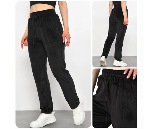 Спортивні штани жіночі 962713 black (46-58)