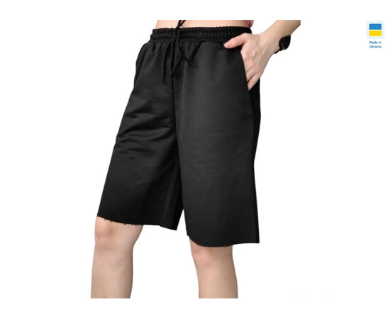 Шорты женские 10239 чорний (в пачке 4 шт. р.XL-4XL)