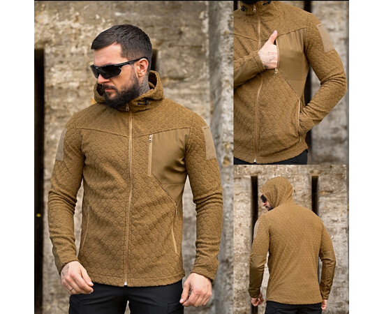 Кофта тактична фліс койот URBAN (S-3XL)