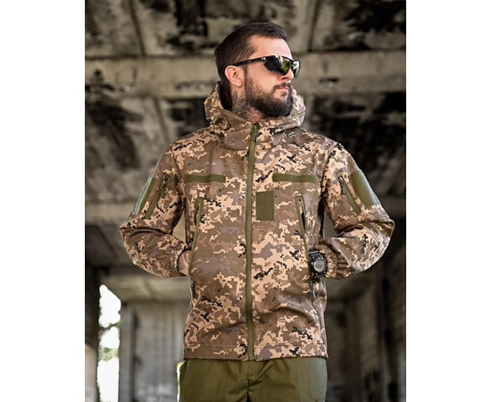Куртка тактична Soft Shell піксель (S-3XL)