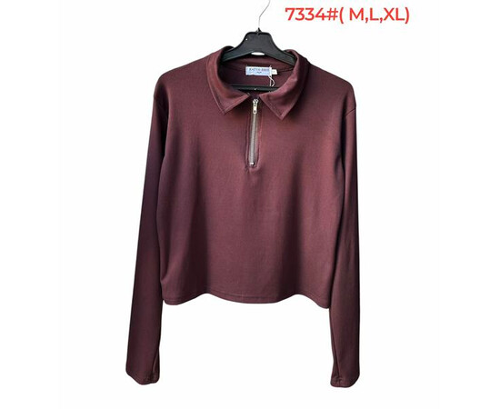 Светр жіночий 7334 brown (L-2XL)