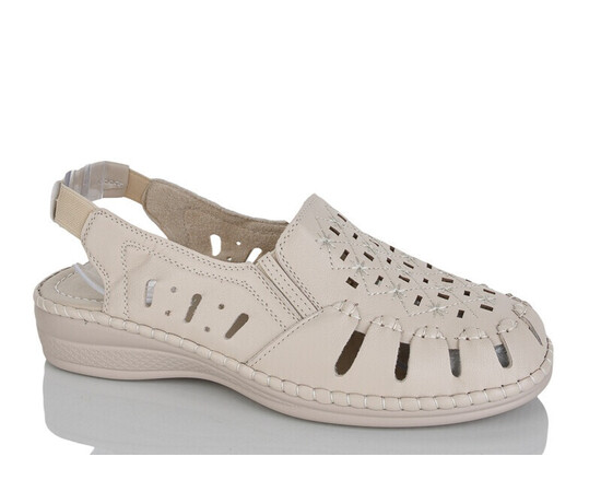 Босоножки женские 502-3 beige батал (8 пар р.40-43)